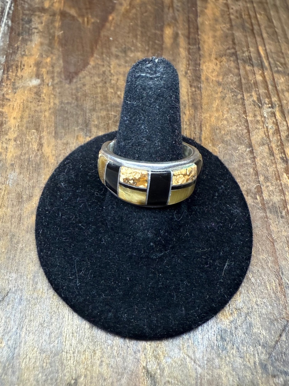 tiger eye Inlay Women’s Band Ring - Unbranded